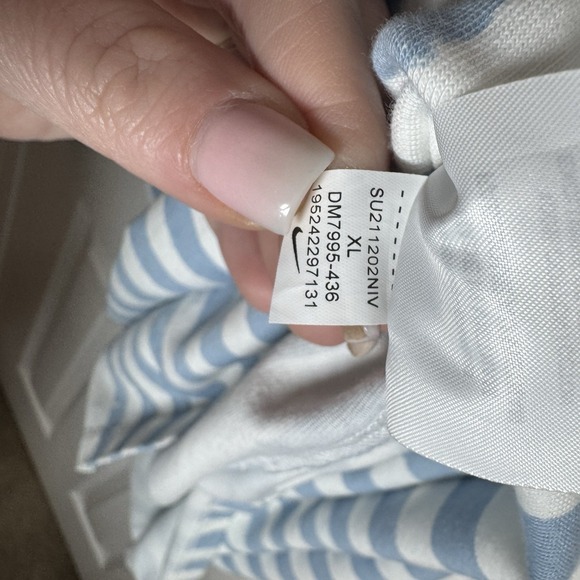 Nike Femme Cami Dress XL Stripe Americana Preppy USA Sporty Preppy Y2K - Picture 6 of 6